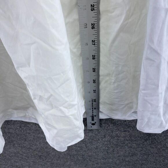 New &Merci Dress Women L Large White Striped Shift Short Lined Short Sleeve - Picture 8 of 12